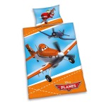 Set Airplane 3 piese - pat avion, biblioteca, etajera, lenjerie cu avioane